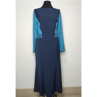 Платье Melissena 157-155 сине-бирюза